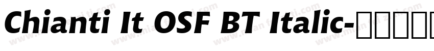 Chianti It OSF BT Italic字体转换